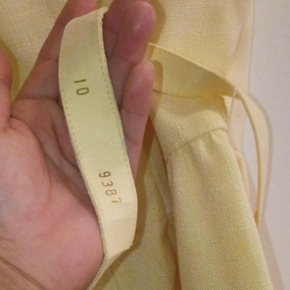 Adele Martin Vintage  Original Cream Sleeveless Dress - Picture 4 of 12